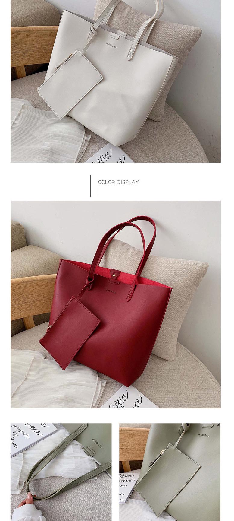 Fashion Red One-shoulder Portable Messenger Bag,Messenger bags