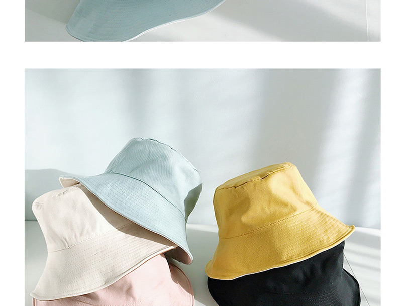 Fashion Cotton Double Sided Turmeric Double-sided Big Fisherman Hat,Sun Hats
