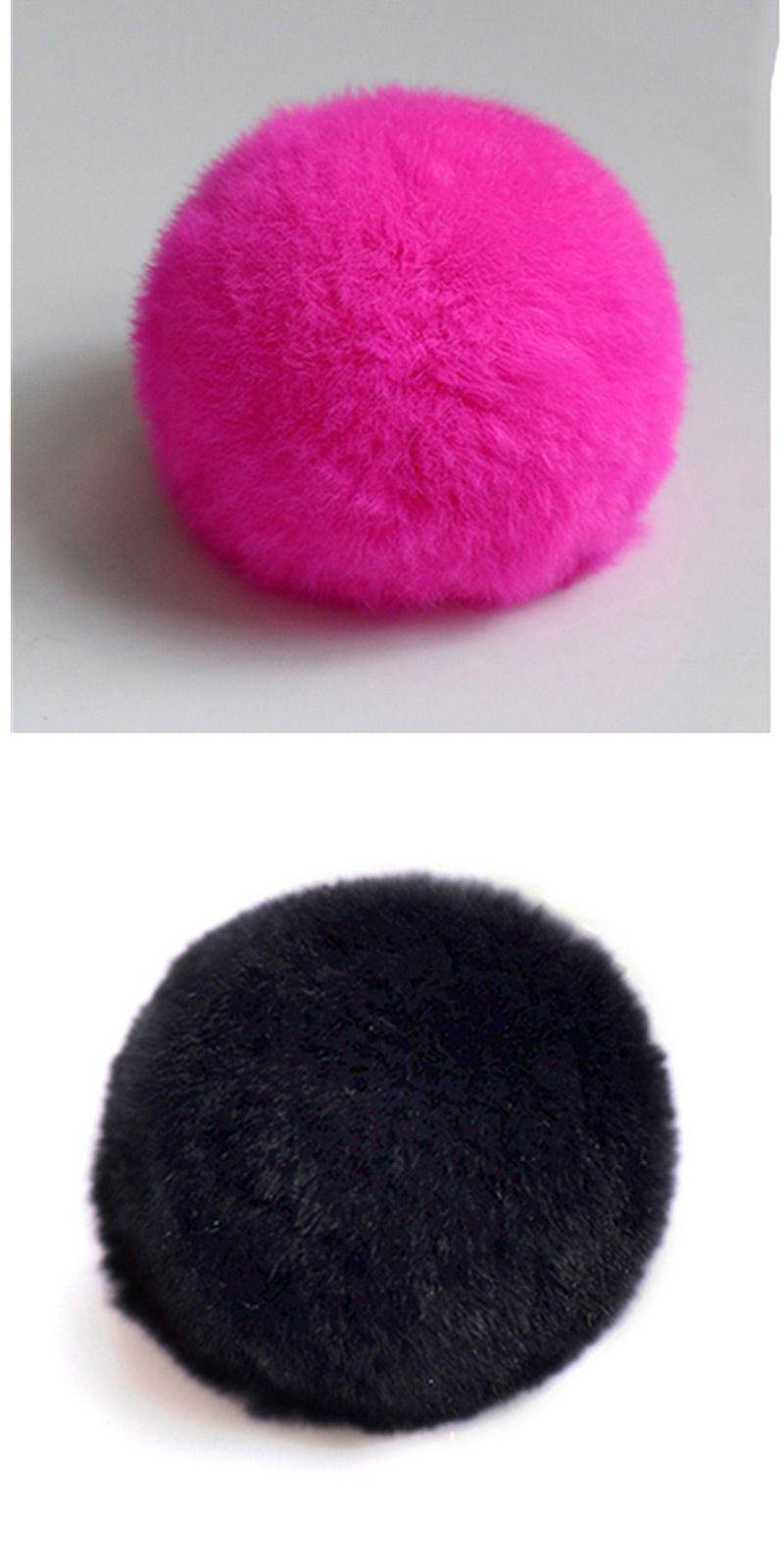 Fashion Han Pink 8cm Rabbit Fur Ball Keychain,Fashion Keychain
