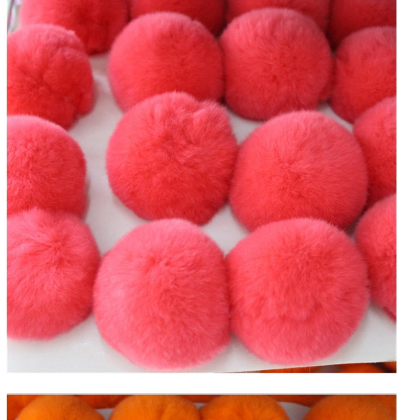 Fashion Watermelon Red 8cm Rabbit Hair Ball Pendant Keychain,Fashion Keychain