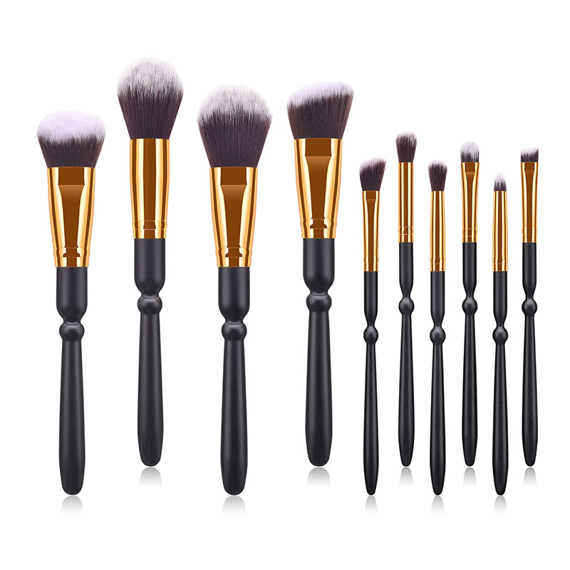 Fashion Black 10 Hoist Sword Makeup Brush,Beauty tools