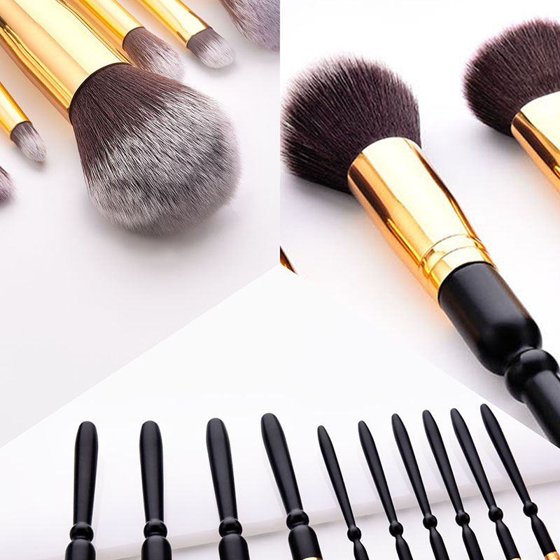 Fashion Black 10 Hoist Sword Makeup Brush,Beauty tools