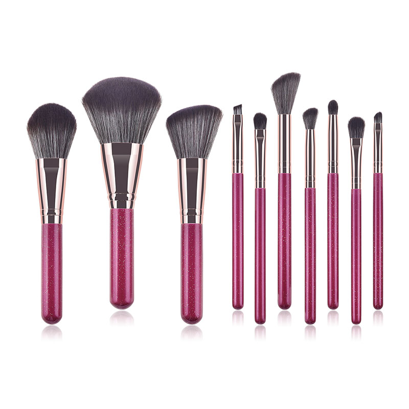 Fashion Purple Color 10 Stick Makeup Brush,Beauty tools