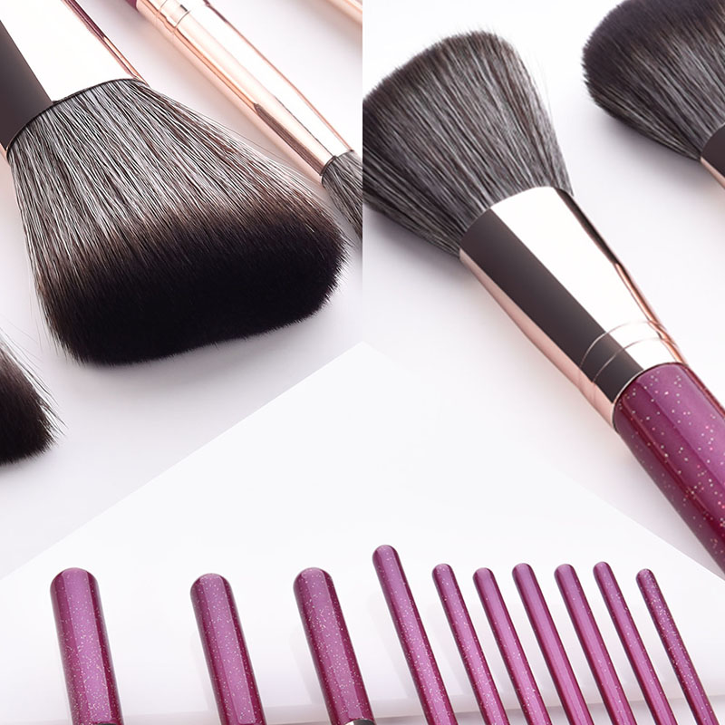 Fashion Purple Color 10 Stick Makeup Brush,Beauty tools