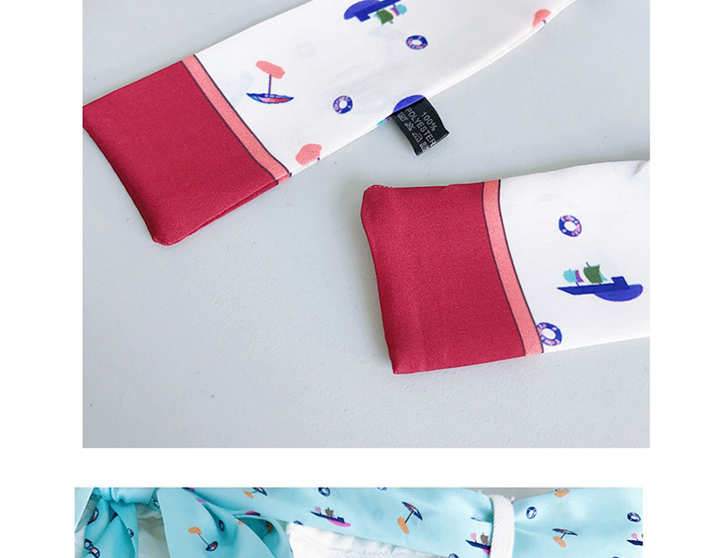 Fashion Boat Pink Slender Strip Print Silk Scarf 190cm,Thin Scaves
