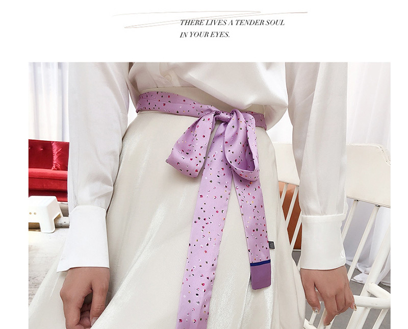 Fashion Purple Background Slender Strips,Thin Scaves