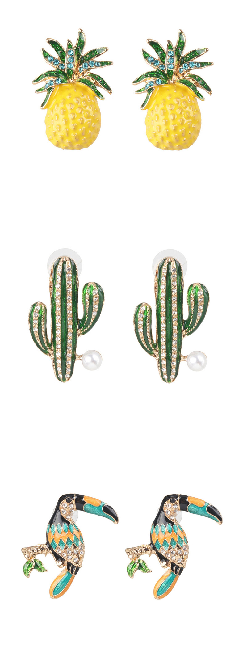 Fashion Cactus Insect Earring,Stud Earrings