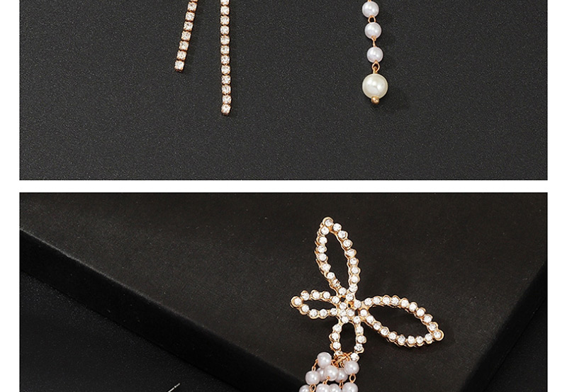 Fashion Gold Butterfly And Diamond Earrings,Drop Earrings