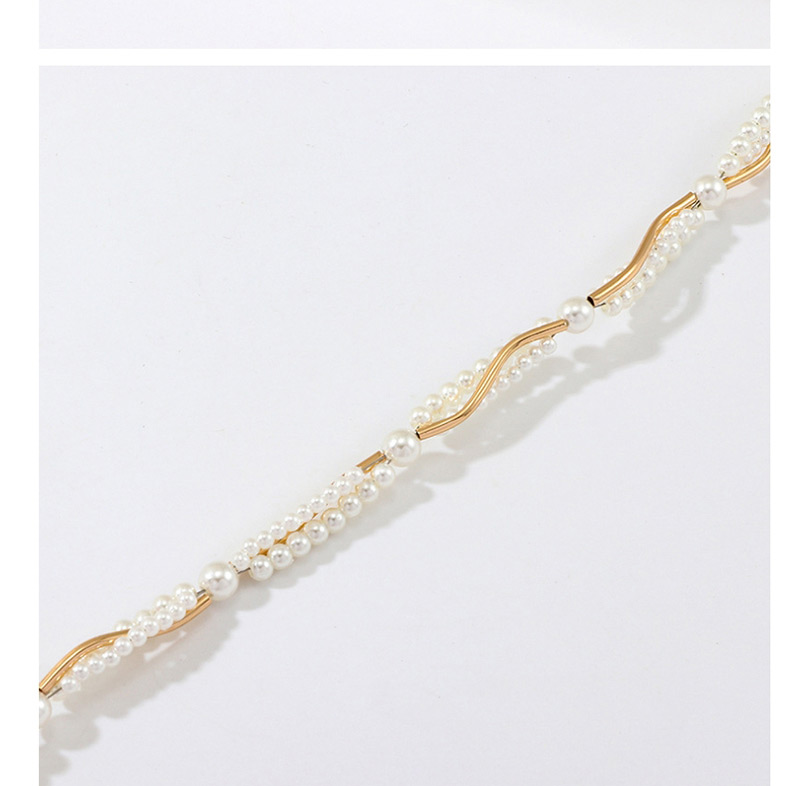 Fashion Gold Pearl Alloy Necklace,Beaded Necklaces