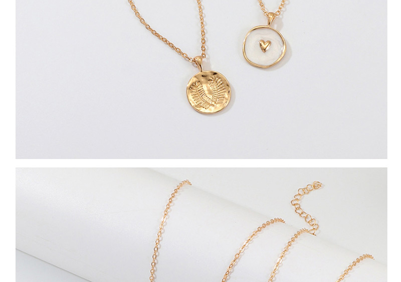Fashion Gold Round Drops Of Oil Tree Branches Love Necklace,Multi Strand Necklaces