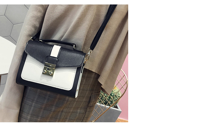 Fashion Gray Contrast Stitching Shoulder Bag Shoulder Bag,Handbags
