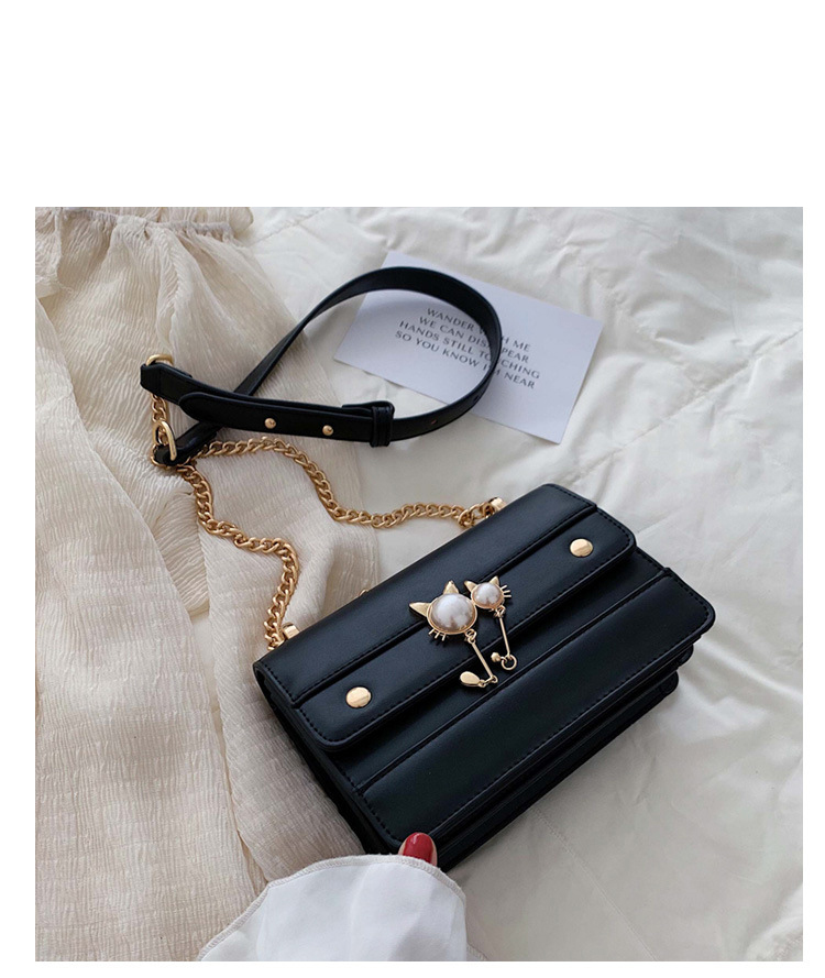 Fashion Black Pearl Chain Shoulder Bag Shoulder Bag,Handbags