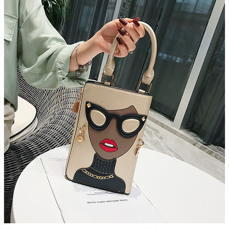Fashion Gold Beauty Print Shoulder Bag Shoulder Bag,Handbags