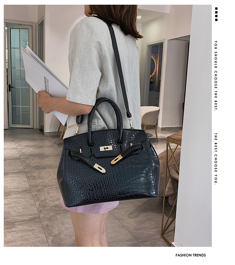 Fashion Black Stone Pattern Crossbody Shoulder Bag,Handbags