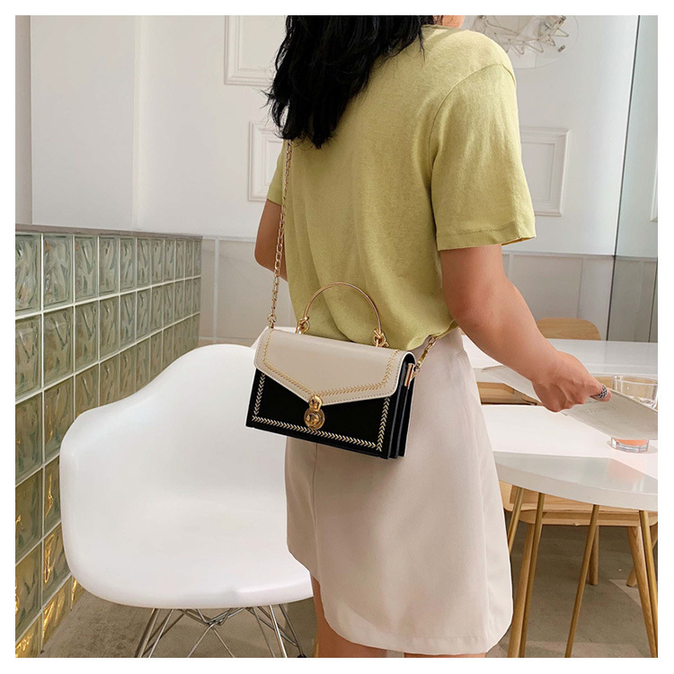 Fashion Yellow Diagonal Shoulder Chain Tote,Handbags