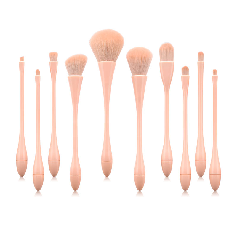 Fashion Pink 10 Sticks Small Waist Makeup Brush,Beauty tools