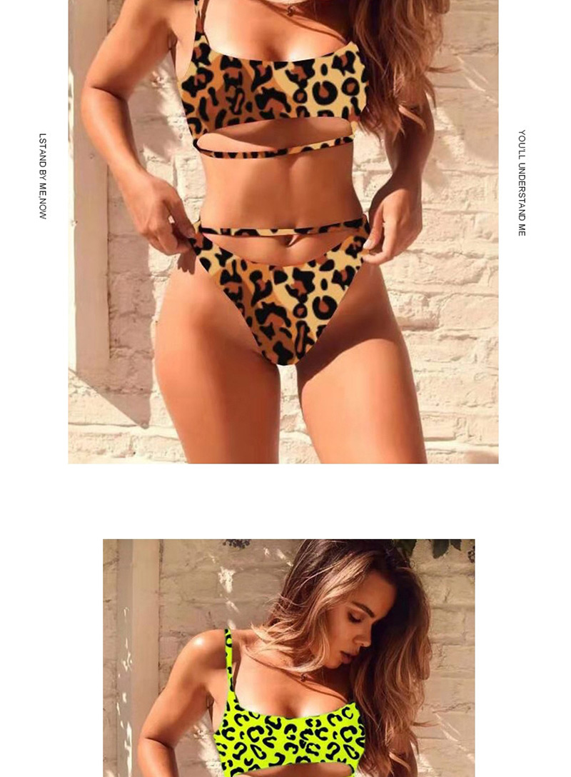Fashion Black Leopard Split Swimsuit,Bikini Sets