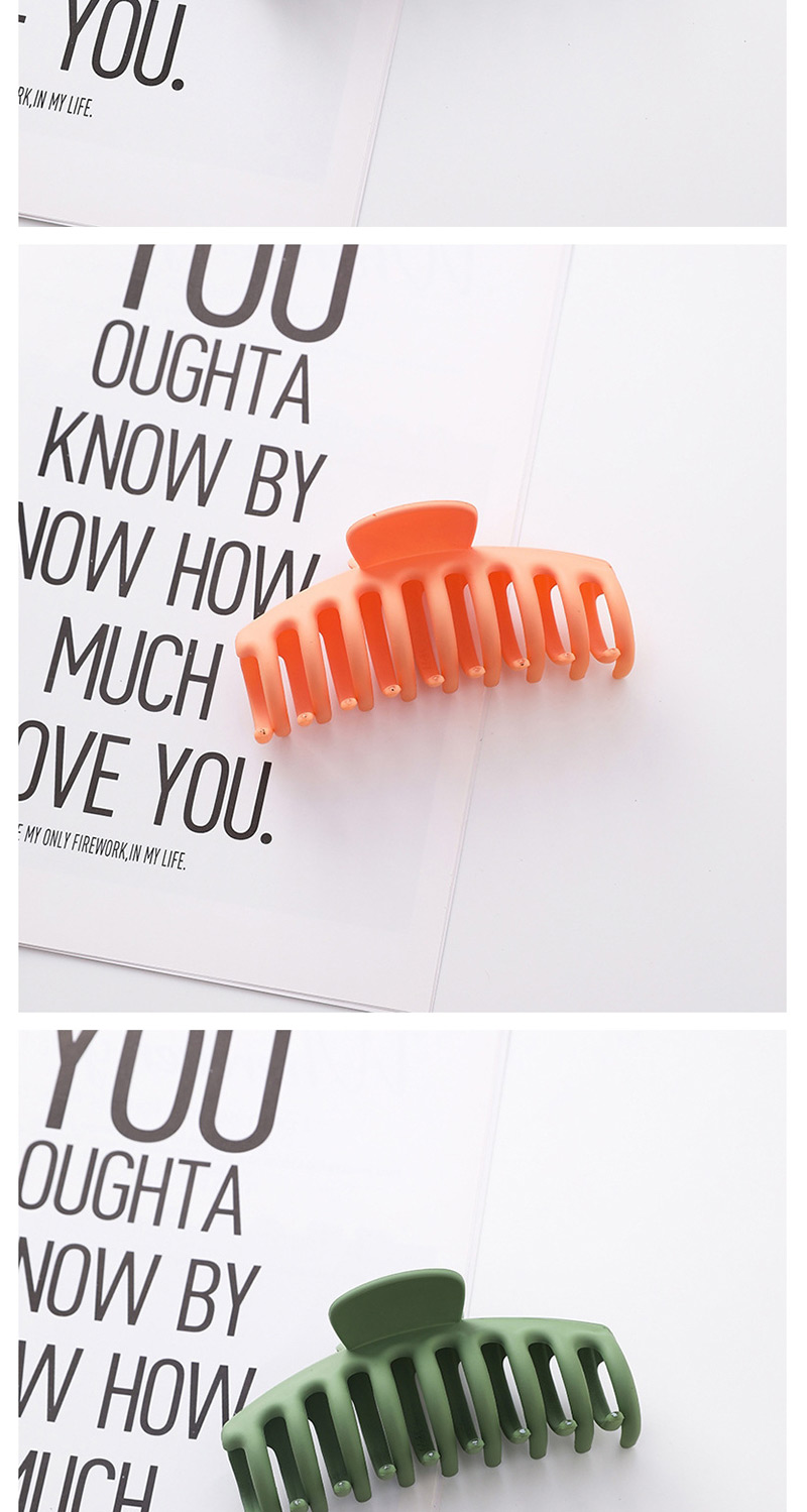 Fashion Orange Large Frosted Acrylic Grip,Hair Claws
