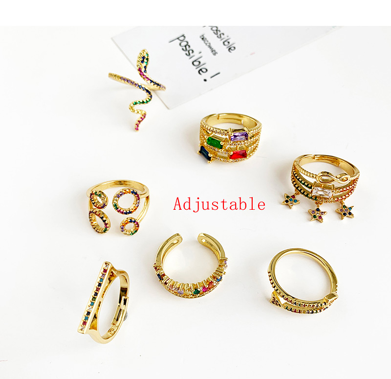 Fashion Gold Color Round Shape Decorated Ring,Rings