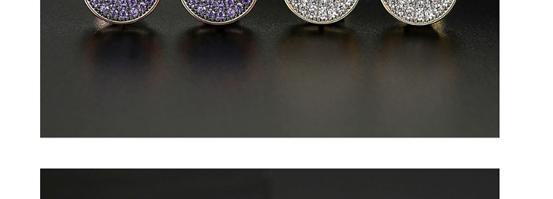 Fashion Rose Gold Micro-studded Stud,Earrings