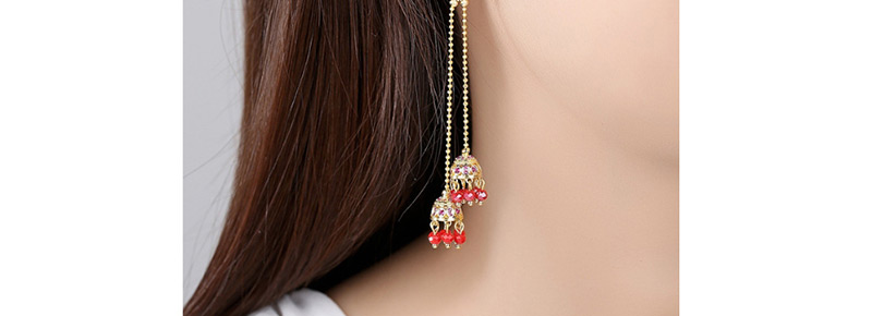 Fashion 18k Gold Wind Chime Earrings,Earrings
