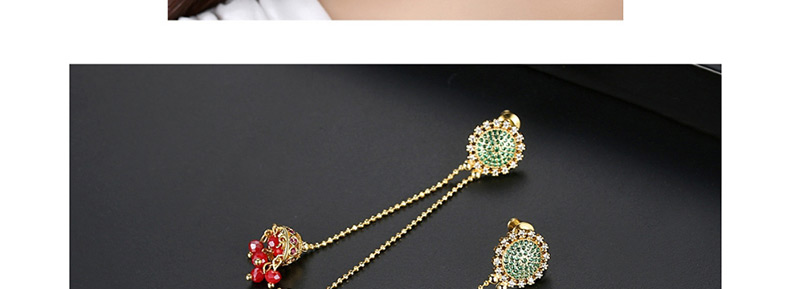 Fashion 18k Gold Wind Chime Earrings,Earrings
