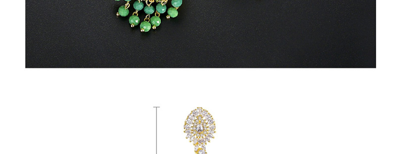 Fashion 18k Gold Copper Inlay Zircon Earrings,Earrings
