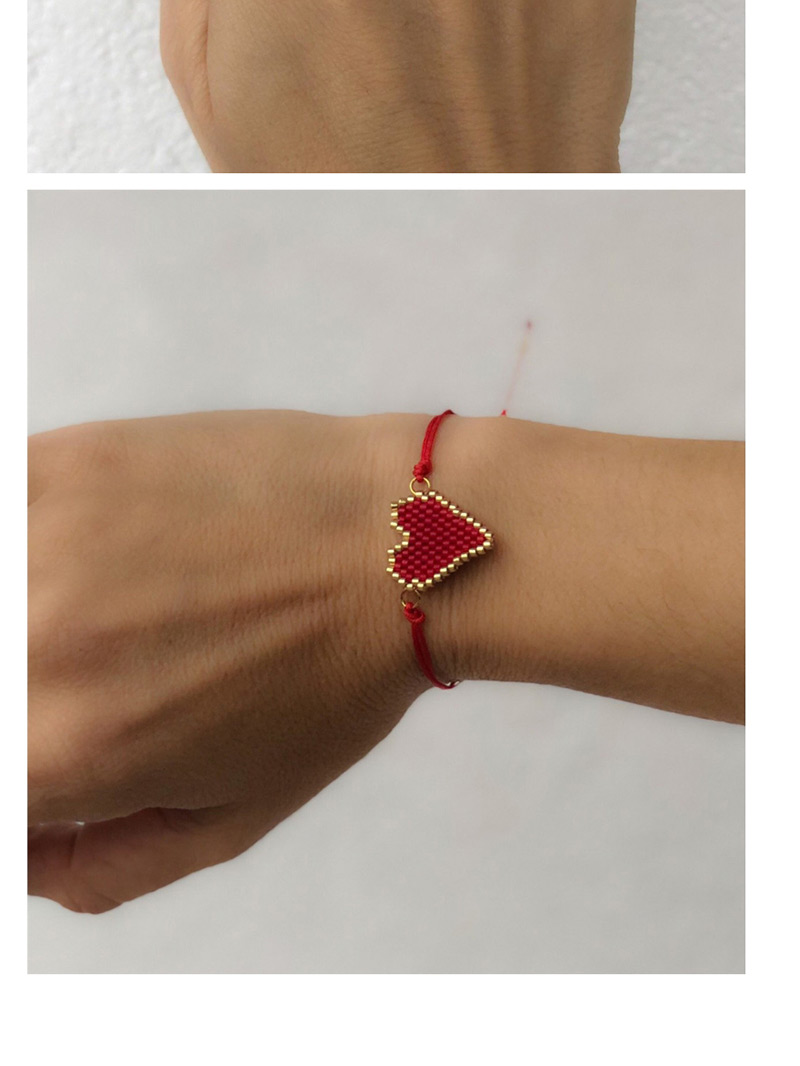 Fashion Red Stainless Steel Love Heart Bracelet Necklace Set,Bracelets Set