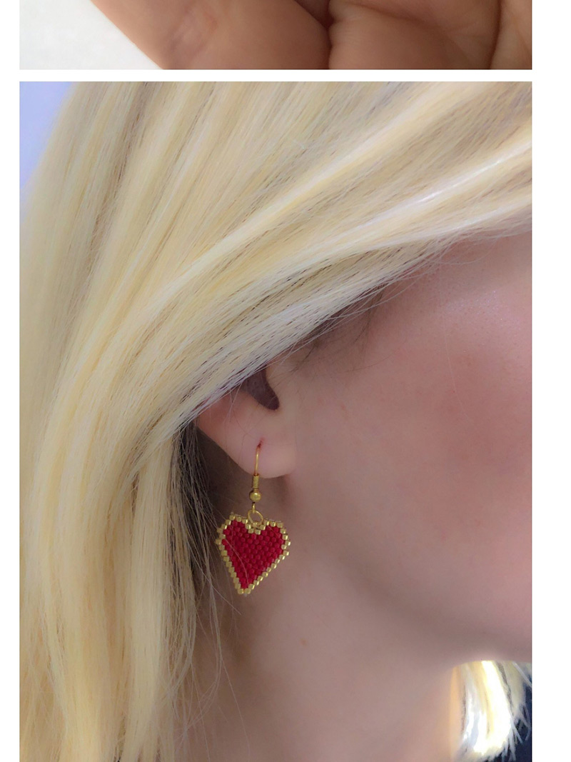 Fashion Red Stainless Steel Love Heart Bracelet Necklace Set,Pendants