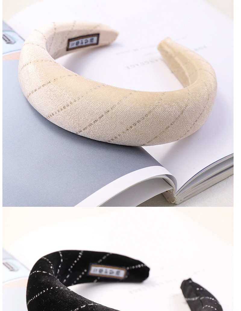 Fashion Black Velvet Sponge Headband Sponge Solid Color Velvet Headband,Head Band