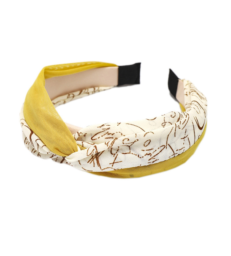 Fashion Off-white Letter Printing Color Matching Headband Printed Letter Color Headband,Head Band