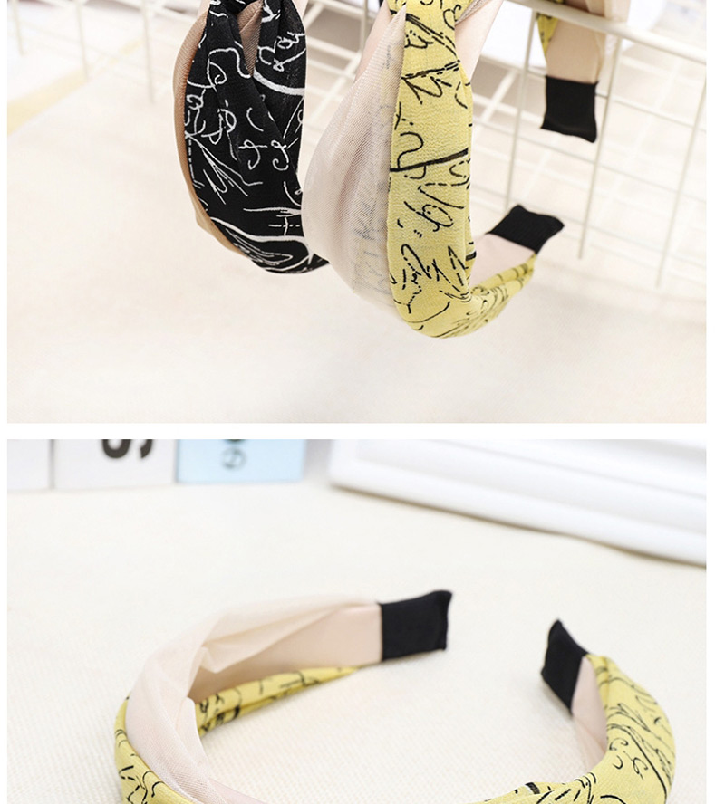 Fashion Off-white Letter Printing Color Matching Headband Printed Letter Color Headband,Head Band