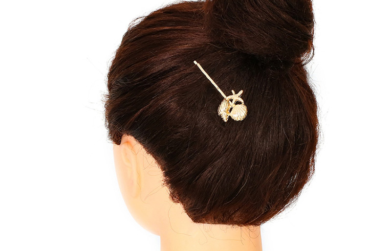 Fashion Starfish Set Alloy Conch Pearl Hairpin Set,Hairpins