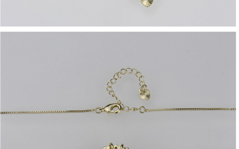 Fashion Gold Elliptical Virgin Copper Plated Micro Zircon Necklace,Necklaces