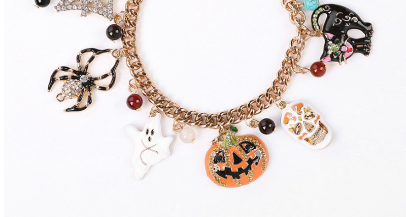 Fashion Color Pumpkin Drop Glaze Spider Bracelet,Fashion Bracelets