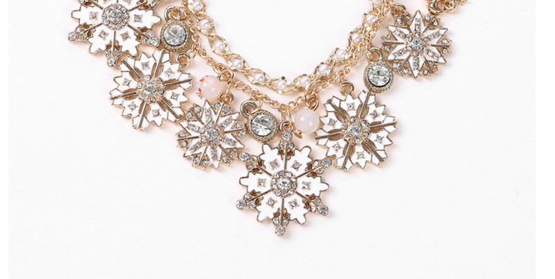 Fashion Gold Snowflake Drop Glaze Christmas Bracelet,Fashion Bracelets