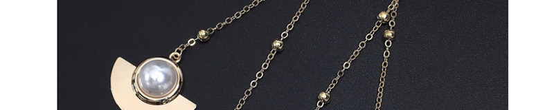 Fashion Gold Scalloped Pearl Beaded Metal Chain,Sunglasses Chain