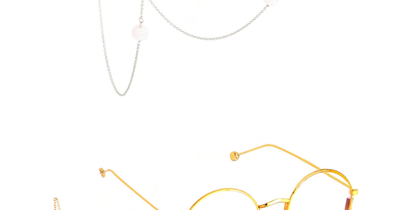Fashion Silver Non-slip Metal Pearl Ball Chain,Sunglasses Chain