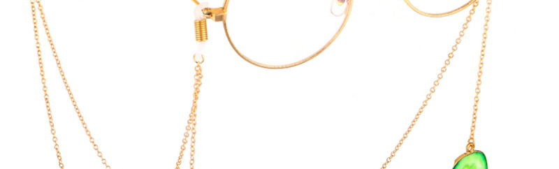Fashion Gold Non-slip Metal Vegetable Cucumber Glasses Chain,Sunglasses Chain