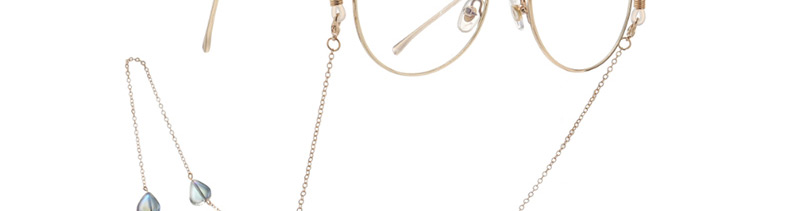 Fashion Gold Heart Crystal Bead Chain,Sunglasses Chain