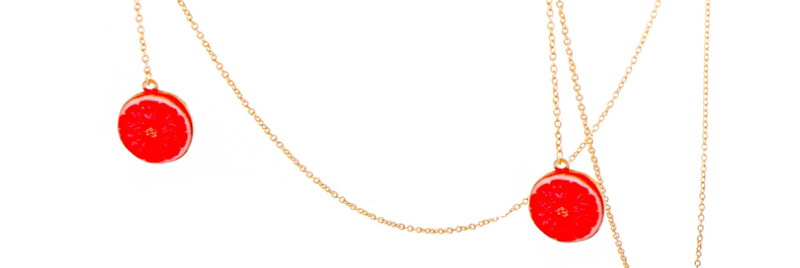 Fashion Red Non-slip Metal Grapefruit Glasses Chain,Sunglasses Chain