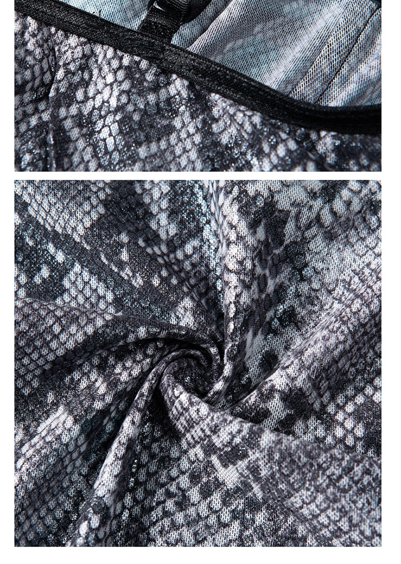 Fashion Black Snake-line Perspective Stitching Chest-chest Erotic Lingerie,SLEEPWEAR & UNDERWEAR