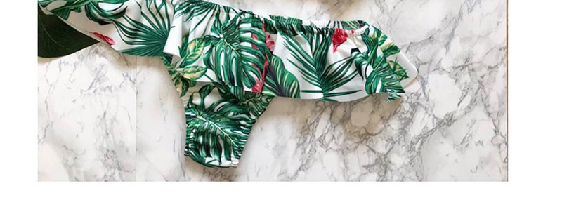 Fashion Powder Flower Ruffled Printed Bikini,Bikini Sets