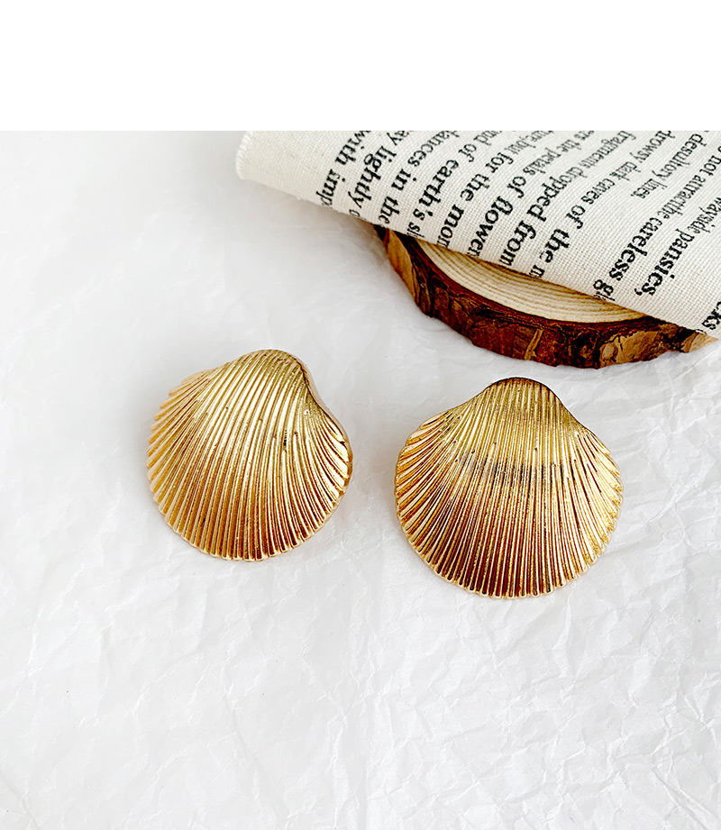Fashion Gold Alloy Shell Earrings,Drop Earrings