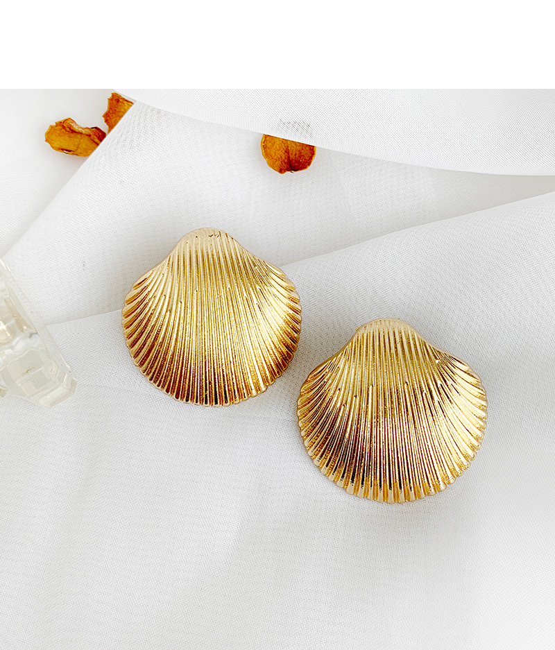 Fashion Gold Alloy Shell Earrings,Drop Earrings