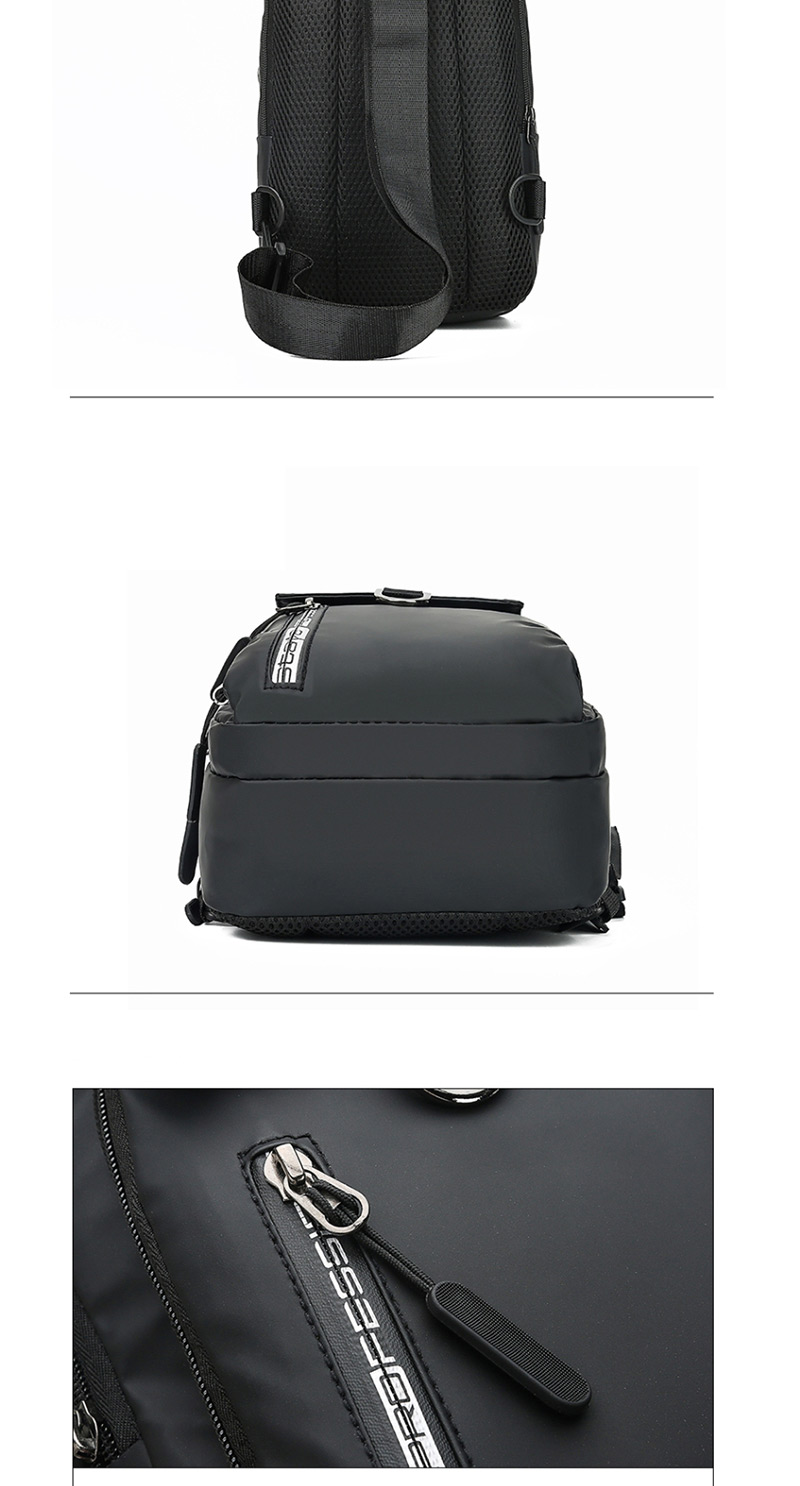 Fashion Black Nylon One-shoulder Crossbody Chest Bag,Shoulder bags