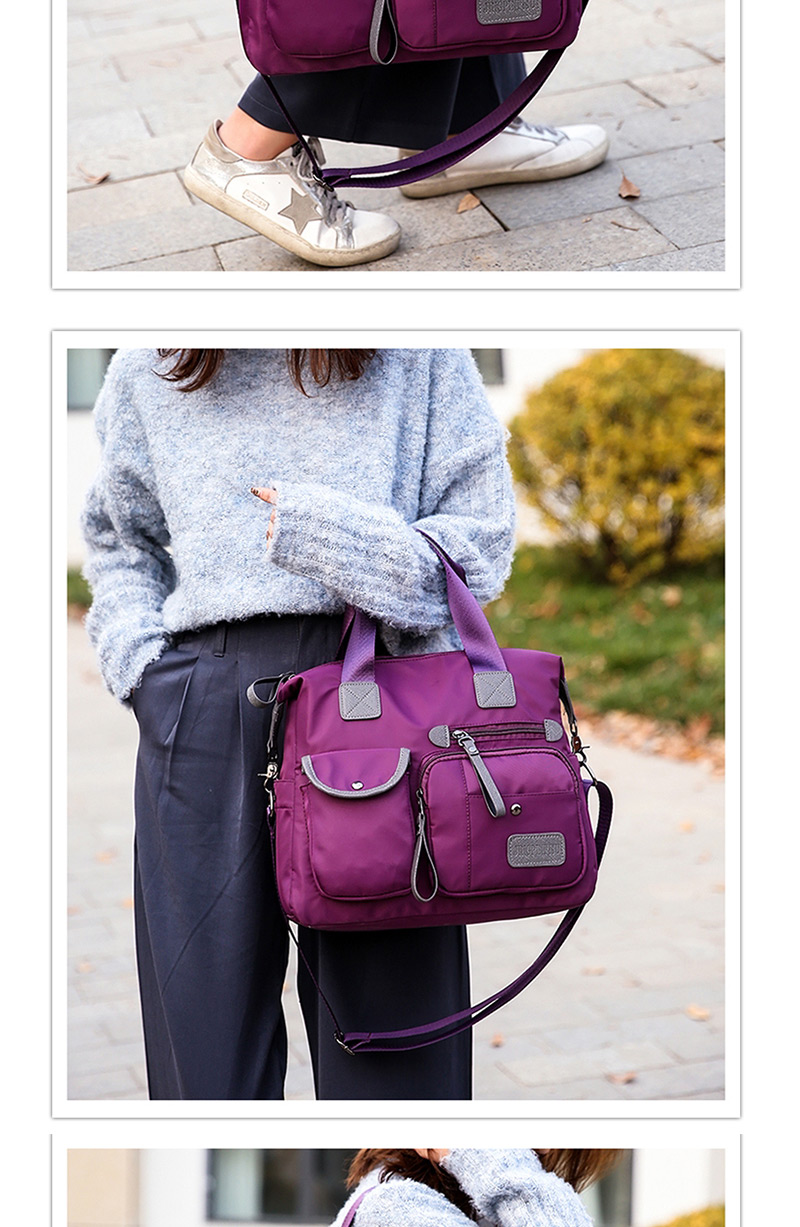 Fashion Purple Nylon Shoulder Tote,Handbags