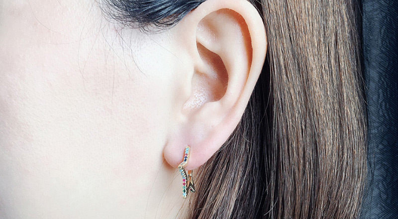 Fashion Er0082-a Micro-inlaid Zircon Angled Five-pointed Star Stud,Earrings
