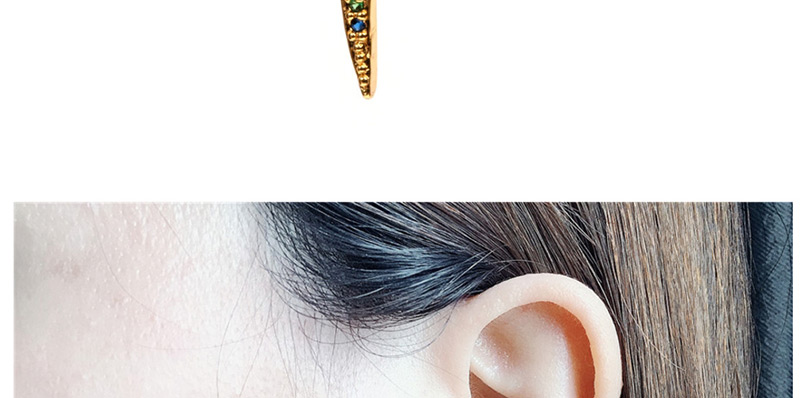 Fashion Er0081-a Micro Inlaid Zircon Cross Earrings,Earrings