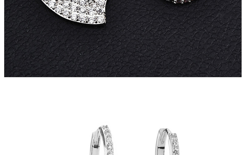 Fashion Silver Zircon Bell Earrings Single,Earrings